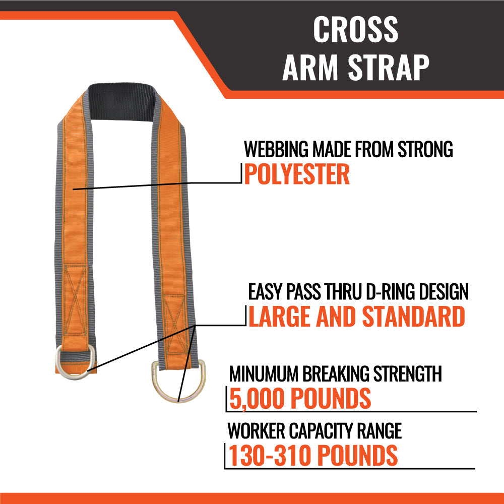 Cross Arm Strap: 4' or 6' – 4-Pack