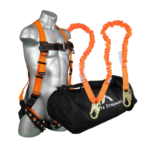 Warthog T&B Safety Harness Kit with 6' Double Leg Stretch Lanyard