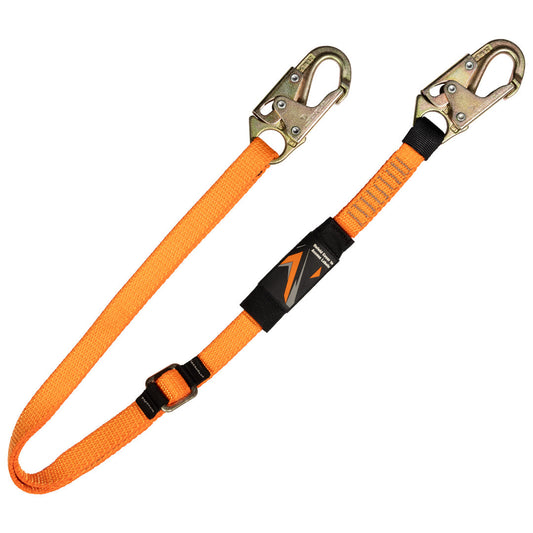 4' - 6' ADJUSTABLE RESTRAINT LANYARD WITH 2 STEEL SNAP HOOKS – 6-Pack