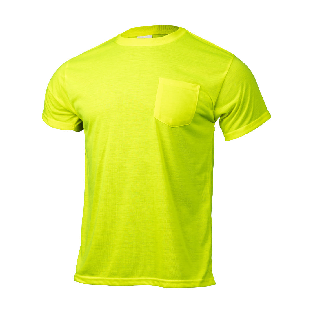 High Visibility Yellow Safety Short Sleeve Shirt